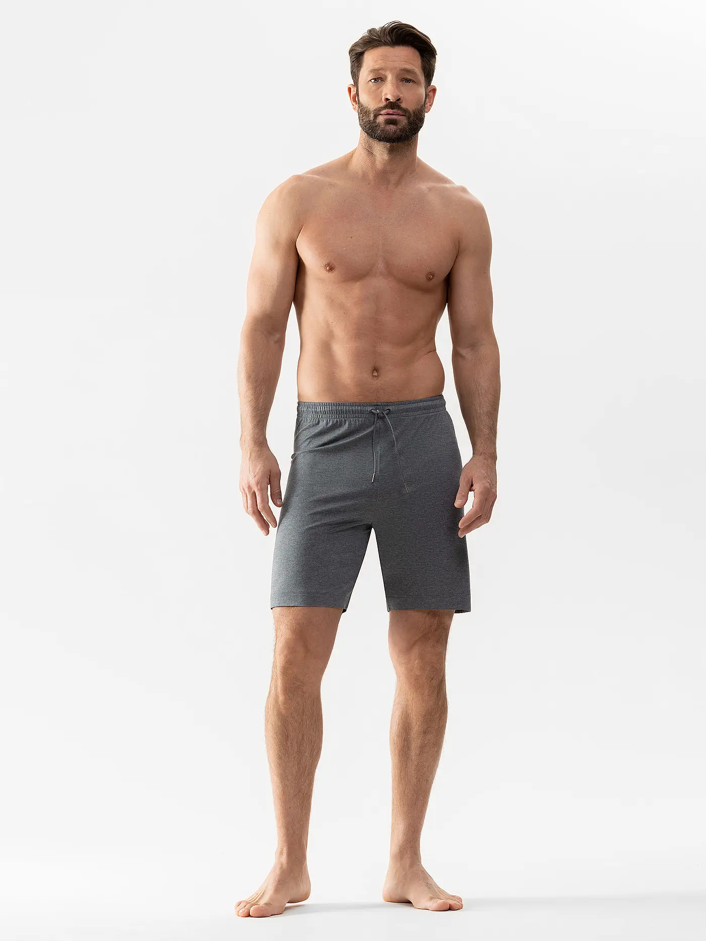 MEY | Pyjamahose JEFFERSON yacht blue | grau